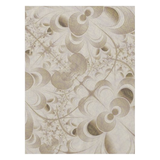 Abstract beige patroon tafelkleed (Voorkant)