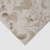 Abstract beige patroon tissuepapier (Detail)