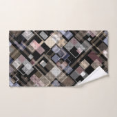 Abstract, beige, zwart bad handdoek (Handdoek)