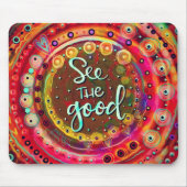 Abstract Bekijk de Good Quote Inspirivity Muismat (Voorkant)