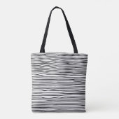 Abstract beklede monochrome Canvas tas () (Achterkant)