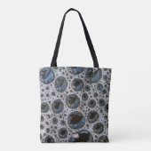 Abstract belpatroon tote bag (Achterkant)