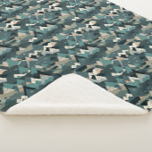 Abstract Bergbos Gepersonaliseerde Naam Sherpa Deken (3/4)