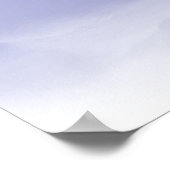 Abstract Berglandschap Blauw Wit Poster (Hoek)