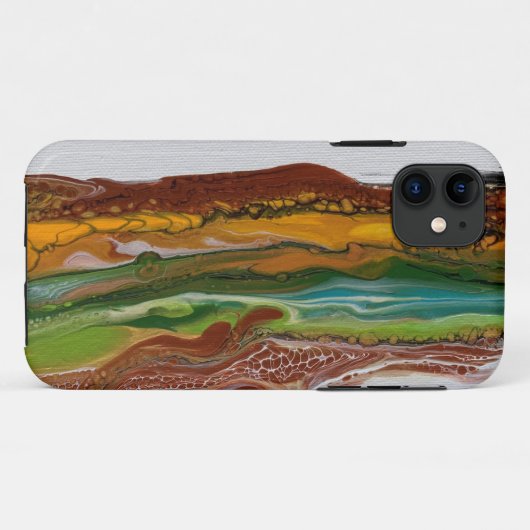 Abstract berglandschap Case-Mate iPhone case (Achterkant (horizontaal))