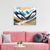 Abstract berglandschap Modern artistiek decor Canvas Afdruk (Insitu (Woonkamer))
