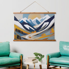 Abstract berglandschap Modern artistiek decor Hangend Wandkleed