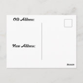 Abstract Berglandschap Nieuw Adres Briefkaart (Achterkant)