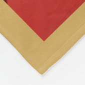 Abstract Berglandschap Rood Zwart Goud Fleece Deken (Hoek)