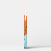 Abstract berglandschap, vlakke omgeving Case-Mate iPhone case (Achterkant / Links)