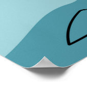 Abstract berglandschap, vlakke omgeving poster (Hoek)