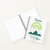 Abstract bergmeer Scene Sketchbook Notitieboek (Binnen)