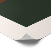 Abstract bergschilderij, poster (Hoek)