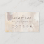 Abstract beschilderd | Elegant minimalistisch en L Klantenkaartje (Voorkant)