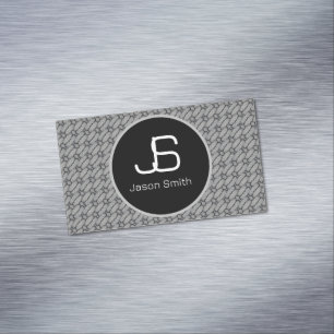 Abstract betonpatroon magnetisch visitekaartje