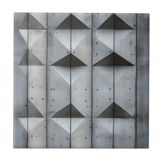 Abstract betonpatroon tegeltje (Voorkant)