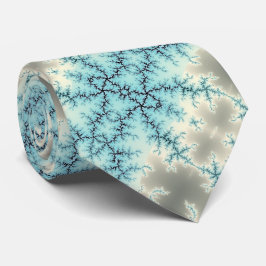 Abstract bevroren geometrisch patroon van sneeuwvl stropdas