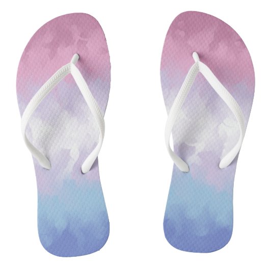 Abstract Bigender Pride Vlag Teenslippers (Voetbed)