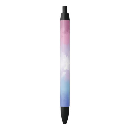 Abstract Bigender Pride-vlag Zwarte Inkt Pen (Voorkant Verticaal)