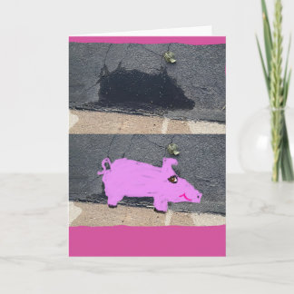 Abstract Biggetje 🐷 Kaart