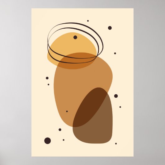 Abstract biologisch kunstwerk poster (Voorkant)