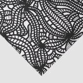 Abstract Biologische Hand getrokken Doodle Zwart-w Tissuepapier (Detail)