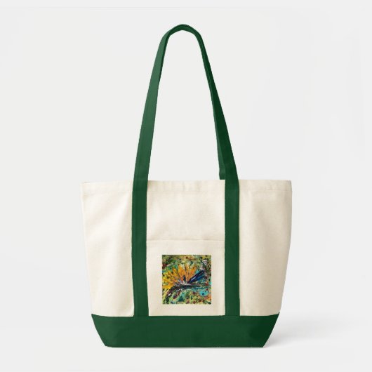 Abstract Bird of Paradise Boodschaptas Tote Bag (Voorkant)