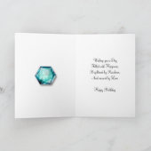 Abstract birthday Photo Card Kaart (Binnen)