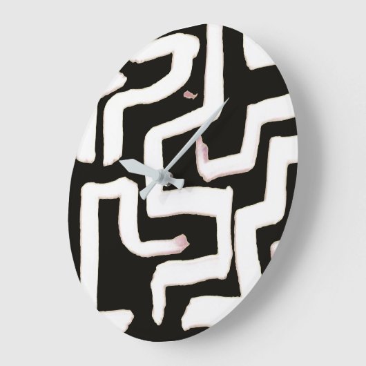 Abstract Black and White Clock Grote Klok (Hoek)