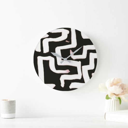 Abstract Black and White Clock Grote Klok (Huis)