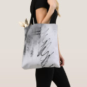 Abstract Black and White Light Trails Long Exposur Tote Bag (Dichtbij)