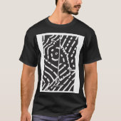 Abstract Black And White T-Shirt (Voorkant)