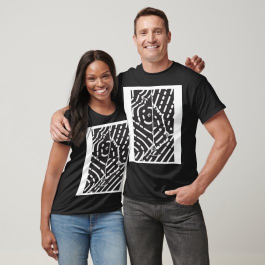 Abstract Black And White T-Shirt (Unisex)