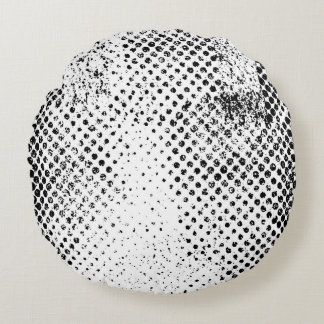 Abstract black and white vintage background. Monoc Rond Kussen