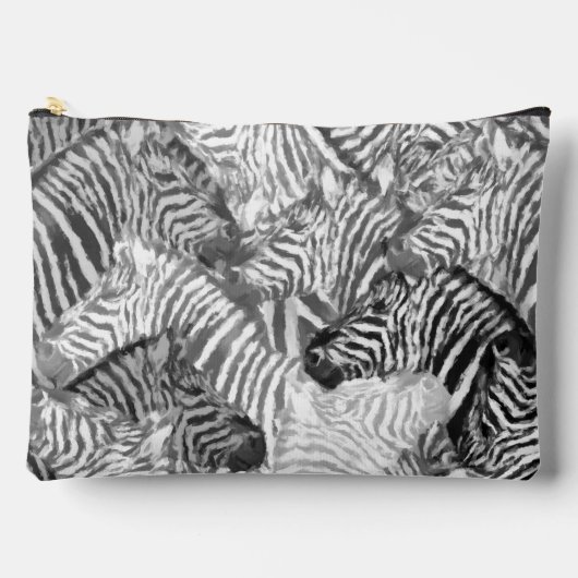 Abstract Black and White Zebra Pattern Etui (Voorkant)