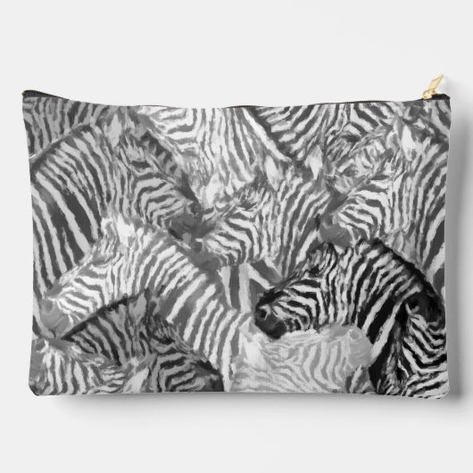 Abstract Black and White Zebra Pattern Etui (Achterkant)