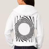 Abstract Black Hole Spiral Line Art  (Achterkant)