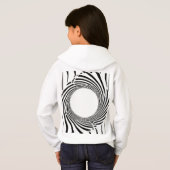 Abstract Black Hole Spiral Line Art  (Achterkant volledig)