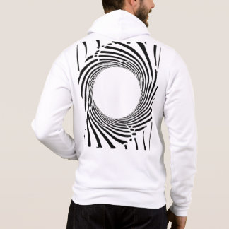 Abstract Black Hole Spiral Line Art  Hoodie