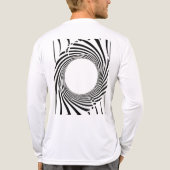 Abstract Black Hole Spiral Line Art Tri-Blend Shirt (Achterkant)