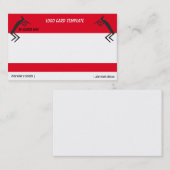 Abstract Black Kokopelli Logo Visitekaartje (Voorkant / Achterkant)