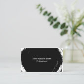 Abstract Black Visitekaartje (Staand voorkant)