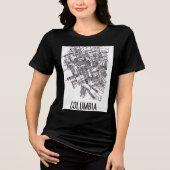 Abstract Black & White Graphic T-Shirt (Voorkant)