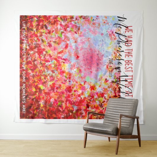 Abstract blad fotohokje achtergrond wandkleed (In Situ (horizontaal))