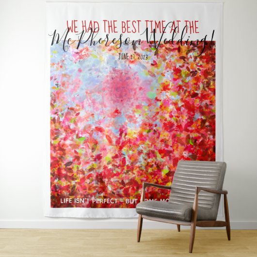 Abstract blad fotohokje achtergrond wandkleed (In situ)