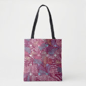 Abstract blad met kleurrijke  illustratie tote bag (Voorkant)