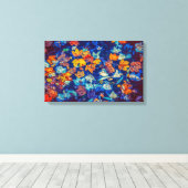 abstract blad verpakt canvas (Insitu (Houten vloer))