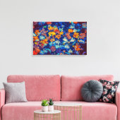 abstract blad verpakt canvas afdruk (Insitu (Woonkamer))