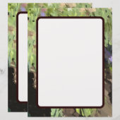 Abstract blad voor aangepast groenpapier (Voorkant / Achterkant)