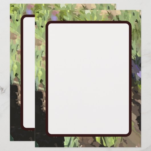 Abstract blad voor aangepast groenpapier (Voorkant / Achterkant)